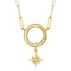 image:imagePure Collection by RossSimons Diamond North Star Charm in 14kt Yellow Gold