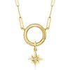 image:imagePure Collection by RossSimons Diamond North Star Charm in 14kt Yellow Gold