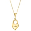 image:imagePure Collection by RossSimons Italian 10kt Yellow Gold Love Heart Lock Pendant