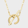 image:imagePure Collection by RossSimons Italian 14kt Yellow Gold CharmCompatible LumachinaChain Toggle NecklaceNo Gemstone