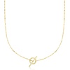 image:imagePure Collection by RossSimons Italian 14kt Yellow Gold CharmCompatible LumachinaChain Toggle NecklaceNo Gemstone