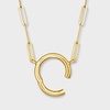 image:imagePure Collection by RossSimons Italian 14kt Yellow Gold CharmCompatible Paper Clip Link NecklaceNo Gemstone