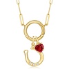 image:imagePure Collection by RossSimons Italian 14kt Yellow Gold CharmCompatible Paper Clip Link NecklaceNo Gemstone
