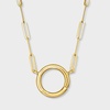 image:imagePure Collection by RossSimons Italian 14kt Yellow Gold CharmCompatible Paper Clip Link NecklaceNo Gemstone