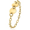 image:imagePure Collection by RossSimons Italian 14kt Yellow Gold Disc CableChain RingNo Gemstone