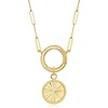 image:imagePure Collection by RossSimons Italian 14kt Yellow Gold Sunburst Circle Charm