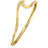 image:imagePure Collection by RossSimons Italian 14kt Yellow Gold Wave RingNo Gemstone