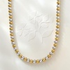 image:imagePure Collection by RossSimons Italian 5mm Sterling Silver and 18kt Gold Over Sterling Bead NecklaceNo Gemstone