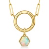 image:imagePure Collection by RossSimons Opal Geometric Charm in 14kt Yellow Gold
