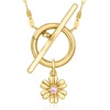 image:imagePure Collection by RossSimons Pink Sapphire Flower Charm in 14kt Yellow Gold