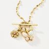 image:imagePure Collection by RossSimons Pink Sapphire Flower Charm in 14kt Yellow Gold