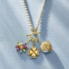image:imageRossSimons 010 ct tw Diamond Clover Charm in 18kt Gold Over Sterling