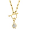 image:imageRossSimons 010 ct tw Diamond Sun Charm in 18kt Gold Over Sterling