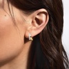 image:imageRossSimons 015 ct tw Diamond DoubleHoop Earrings in 18kt Gold Over Sterling