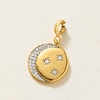 image:imageRossSimons 015 ct tw Diamond Moon and Stars Charm in 18kt Gold Over Sterling