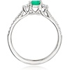 image:imageRossSimons 020 Carat Emerald Ring With 30 ct tw LabGrown Diamonds in PlatinumDiamond