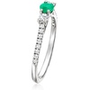 image:imageRossSimons 020 Carat Emerald Ring With 30 ct tw LabGrown Diamonds in PlatinumDiamond