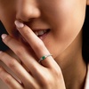 image:imageRossSimons 020 Carat Emerald Ring With 30 ct tw LabGrown Diamonds in PlatinumDiamond