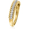 image:imageRossSimons 020 ct tw Diamond BeadedEdge Ring in 18kt Gold Over SterlingDiamond