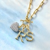 image:imageRossSimons 020 ct tw Diamond Heart Charm in 18kt Gold Over Sterling
