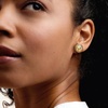 image:imageRossSimons 020 ct tw Diamond Knot Earrings in 18kt Gold Over Sterling