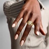 image:imageRossSimons 020 ct tw Diamond Ribbed Ring in 18kt Gold Over SterlingDiamond