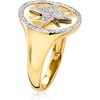 image:imageRossSimons 025 ct tw Diamond Starburst Signet Ring in 14kt Yellow GoldDiamond
