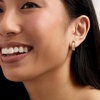 image:imageRossSimons 025 ct tw MultiShaped LabGrown Diamond Hoop Earrings in 18kt Gold Over Sterling
