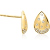 image:imageRossSimons 025 ct tw ScatteredDiamond Teardrop Earrings in 18kt Gold Over Sterling