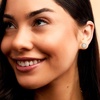 image:imageRossSimons 033 ct tw Diamond Cluster Earrings in Sterling Silver and 14kt Yellow Gold