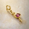image:imageRossSimons 040 Carat Pink Topaz Flamingo Charm in 18kt Gold Over Sterling