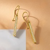 image:imageRossSimons 040 ct tw LabGrown Diamond Linear Drop Earrings in 18kt Gold Over Sterling