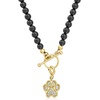 image:imageRossSimons 040 ct tw White Topaz Paw Print Charm in 18kt Gold Over Sterling