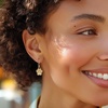 image:imageRossSimons 070 ct tw White Topaz Paw Print Drop Earrings in 18kt Gold Over Sterling