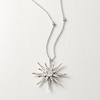 image:imageRossSimons 075 ct tw Diamond Starburst Necklace in Sterling SilverDiamond