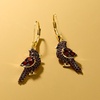image:imageRossSimons 080 ct tw Garnet Cardinal Drop Earrings in 18kt Gold Over Sterling