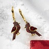image:imageRossSimons 080 ct tw Garnet Cardinal Drop Earrings in 18kt Gold Over Sterling