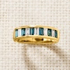 image:imageRossSimons 090 ct tw London Blue Topaz and 69 ct tw LabGrown Diamond Ring in 18kt Gold Over SterlingDiamond