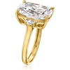 image:imageRossSimons 1030 ct tw CZ Ring in 18kt Gold Over SterlingCubic Zirconia