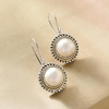 image:imageRossSimons 10511mm Cultured Pearl RopedEdge Drop Earrings in Sterling Silver and 14kt Yellow Gold