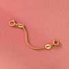 image:imageRossSimons 11mm 14kt Yellow Gold 2 inches Safety Cable Chain