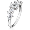 image:imageRossSimons 120 ct tw MultiShaped CZ Ring in Sterling SilverCubic Zirconia