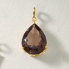 image:imageRossSimons 1200 Carat Smoky Quartz Charm in 18kt Gold Over Sterling