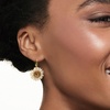 image:imageRossSimons 130 ct tw Citrine and White Enamel Daisy Drop Earrings in 18kt Gold Over Sterling