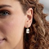 image:imageRossSimons 14kt Yellow GoldPlated Drop Earrings With Simulated White Gemstones and 48 ct tw Czs