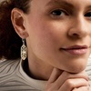 image:imageRossSimons 14kt Yellow GoldPlated Floral Openwork Drop Earrings With 4mm Cultured Pearls