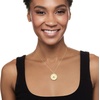 image:imageRossSimons 160 ct tw CZ Evil Eye Medallion Pendant Necklace With Simulated Sapphires in 18kt Gold Over Sterling 17 inches