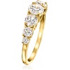 image:imageRossSimons 170 ct tw Graduated CZ Ring in 18kt Gold Over SterlingCubic Zirconia