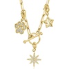 image:imageRossSimons 18kt Gold Over Sterling CharmCompatible Paper Clip Link Toggle NecklaceNo Gemstone