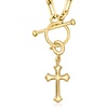 image:imageRossSimons 18kt Gold Over Sterling Cross Charm